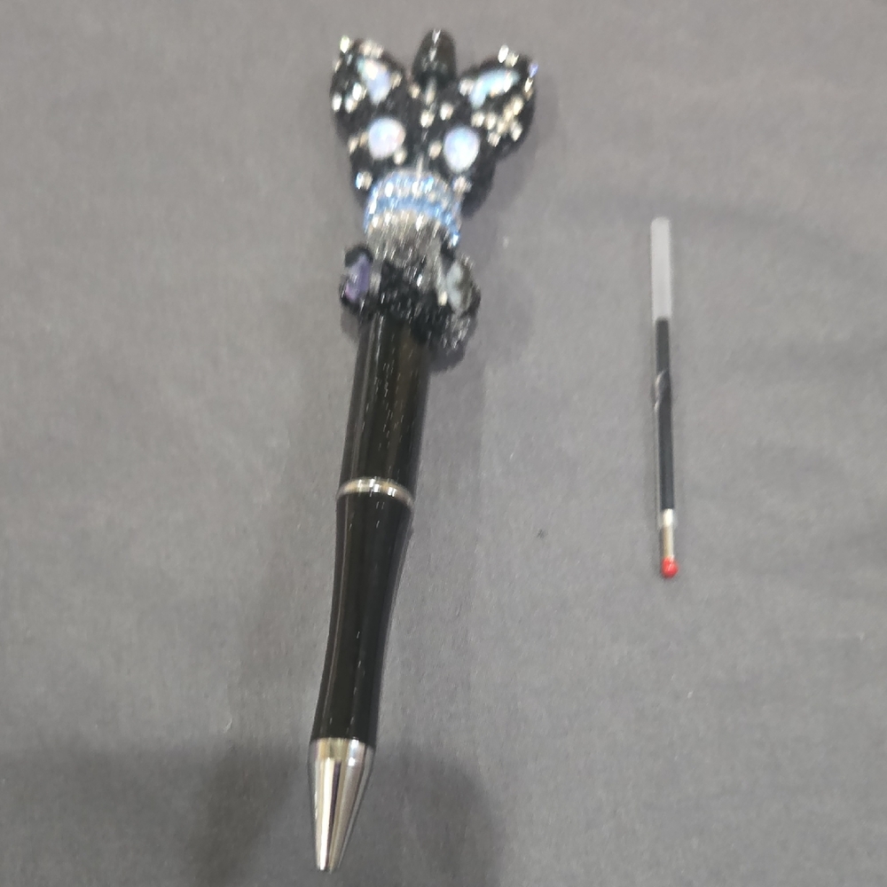 Black and Silver Decorative Pen